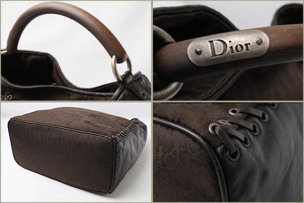 d 1411 2 Christian Dior Shoulder Bag Diorissimo Brown