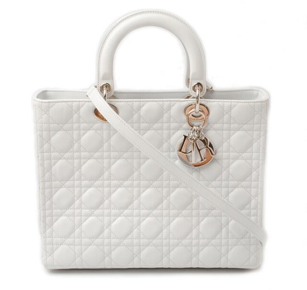 d 16 005 1 Christian Dior Handbag Dior White