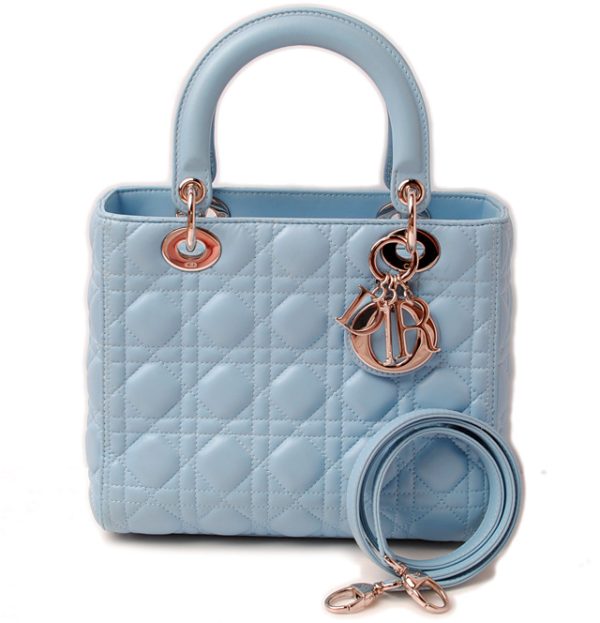 d 16 007 1 Christian Dior Handbag Cannage Blue