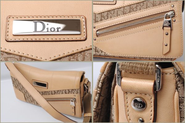 d 238 2 Christian Dior Shoulder Bag Street Chic Beige