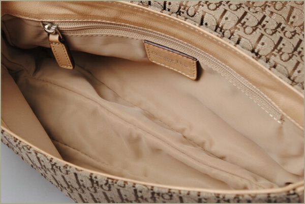 d 238 4 Christian Dior Street Chic Shoulder Bag Jacquard Beige