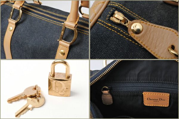 d 533 3 Christian Dior Mini Bag Calf Denim