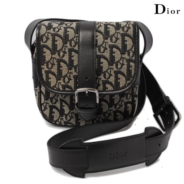 d 955 1 Christian Dior Shoulder Bag Trotter Black