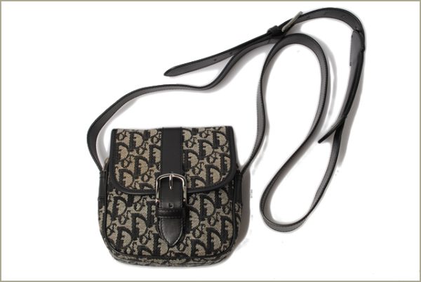 d 955 5 Christian Dior Shoulder Bag Trotter Black