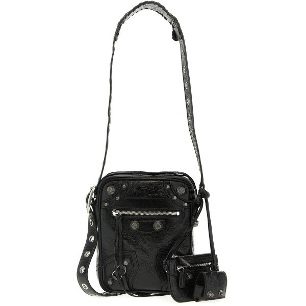 d503bd597909583 ju 1 BALENCIAGA Black Le Cagole Men crossbody bag