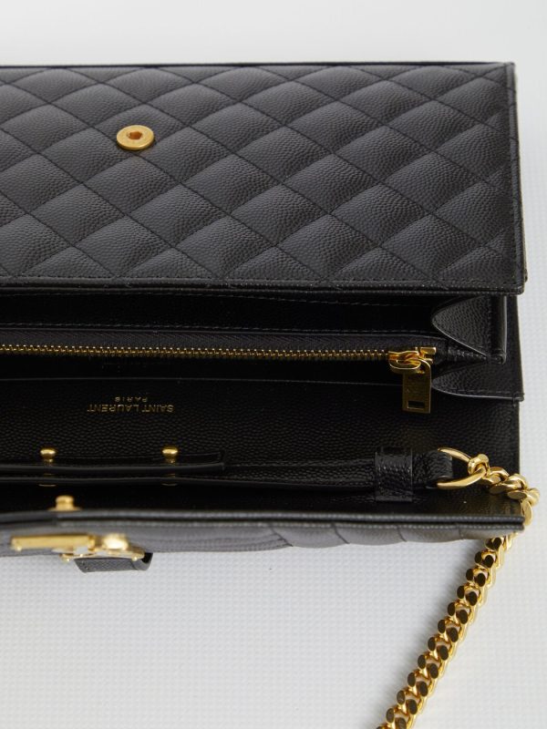 d7654bd08bc2bcd le 4 Yves Saint Laurent Fall Winter Clutch Bag Black