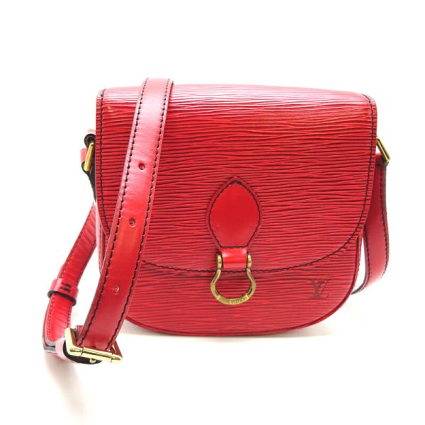 dh57433 1 Louis Vuitton Mini Saint Crew Epi Shoulder Bag Red