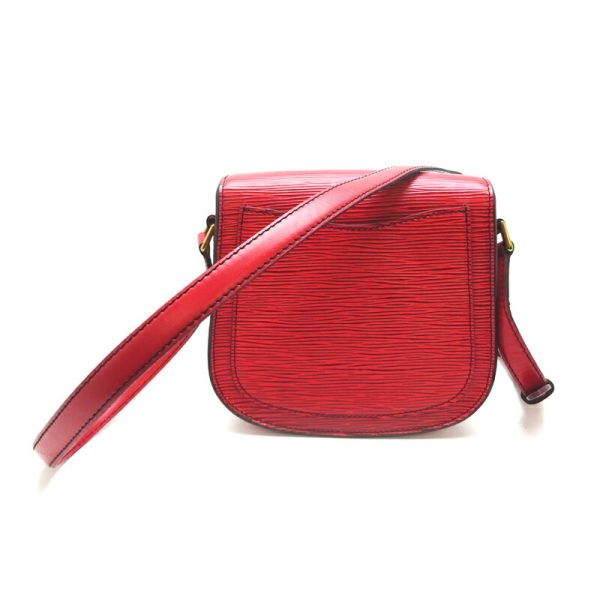 dh57433 2 Louis Vuitton Mini Saint Crew Epi Shoulder Bag Red