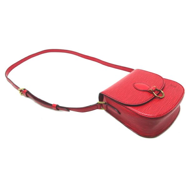 dh57433 3 Louis Vuitton Mini Saint Crew Epi Shoulder Bag Red