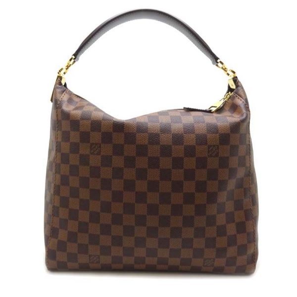 dh60212 2 Louis Vuitton Portobello PM Damier Ebene Shoulder Bag Brown