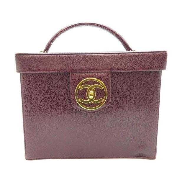 dh60451 1 Chanel Vanity Caviar Skin Handbag Bordeaux