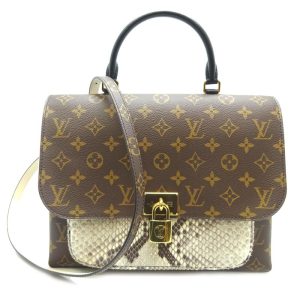 dh61399 1 Louis Vuitton Monogram Leather Handbag Brown