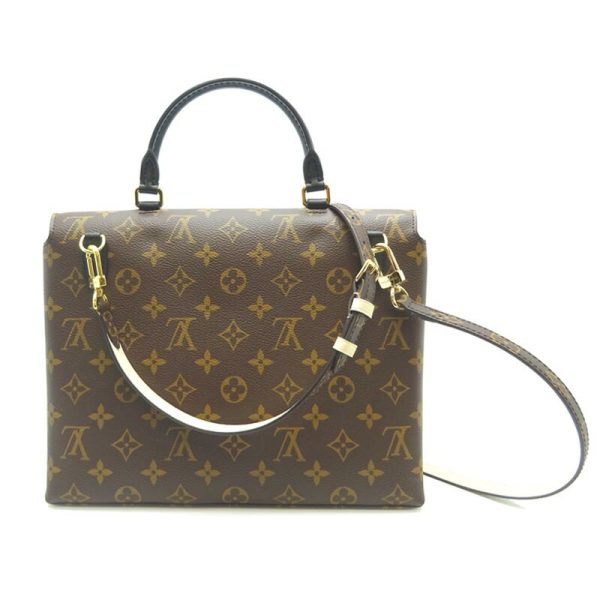 dh61399 2 Louis Vuitton Exotic Marignan Monogram Shoulder Bag Brown Black