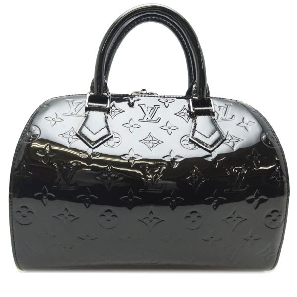 dh61778 2 Louis Vuitton Montana PM Vernis Handbag Black