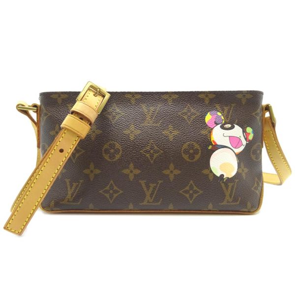 dh61780 1 Louis Vuitton Panda Trotter Monogram Shoulder Bag Brown