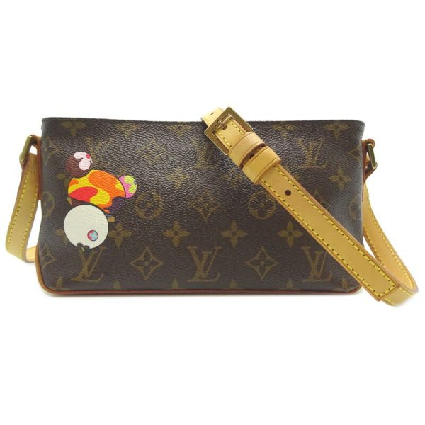 dh61780 2 Louis Vuitton Panda Trotter Monogram Shoulder Bag Brown