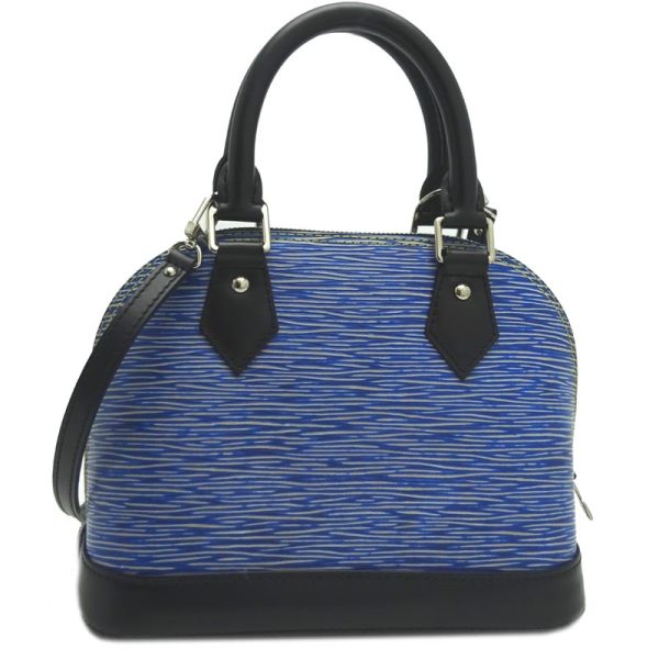 dh62023 2 Louis Vuitton Alma BB Epi Handbag Blue