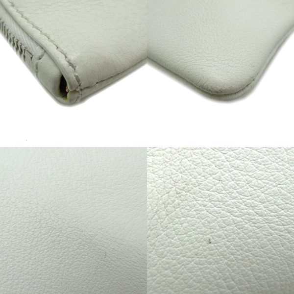 dh62926 6 Balenciaga Shopping Clip M Clutch Bag White