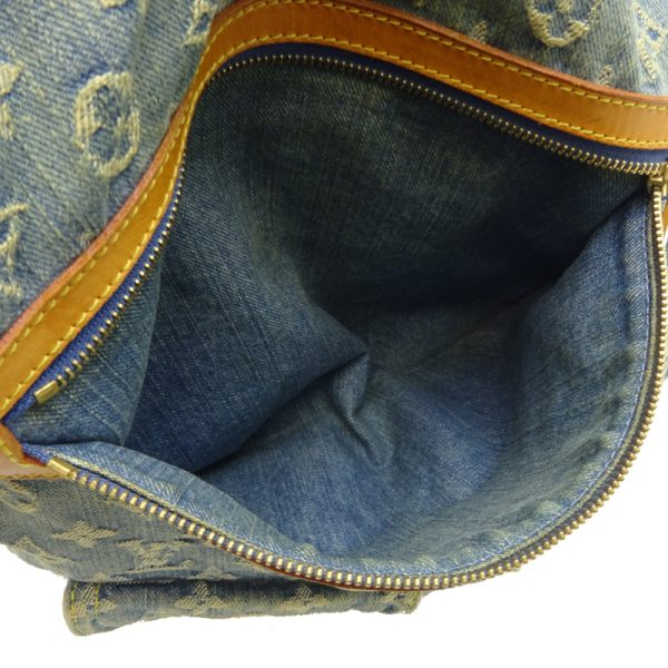 dh63200 7 Louis Vuitton Baggy GM Denim Shoulder Bag Blue Brown