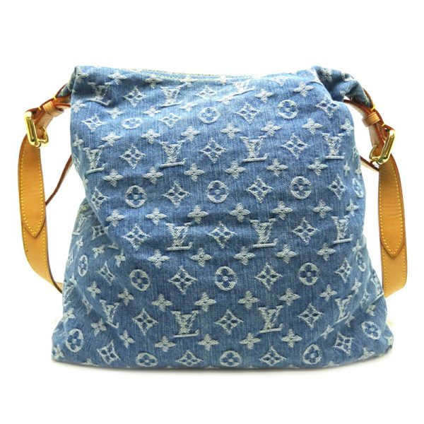 dh63305 2 Louis Vuitton Baggy GM Monogram Denim Shoulder Bag Blue