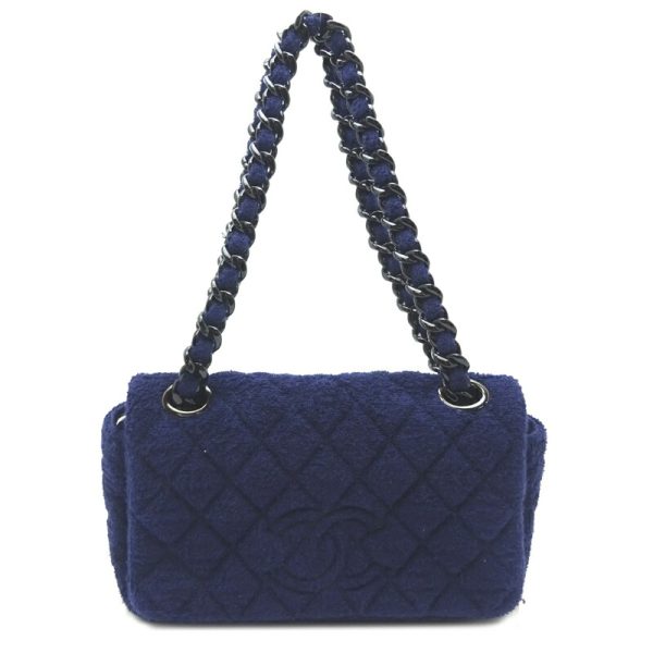 dh63317 1 Chanel Matelasse Chain Pile Shoulder Bag Blue