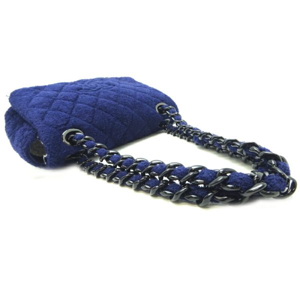 dh63317 4 Chanel Matelasse Chain Pile Shoulder Bag Blue