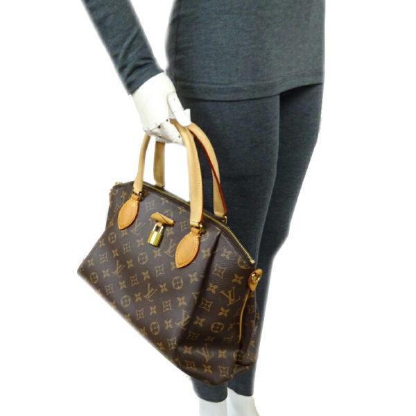 dh63451 9 Louis Vuitton Rivolie MM Monogram Handbag Brown