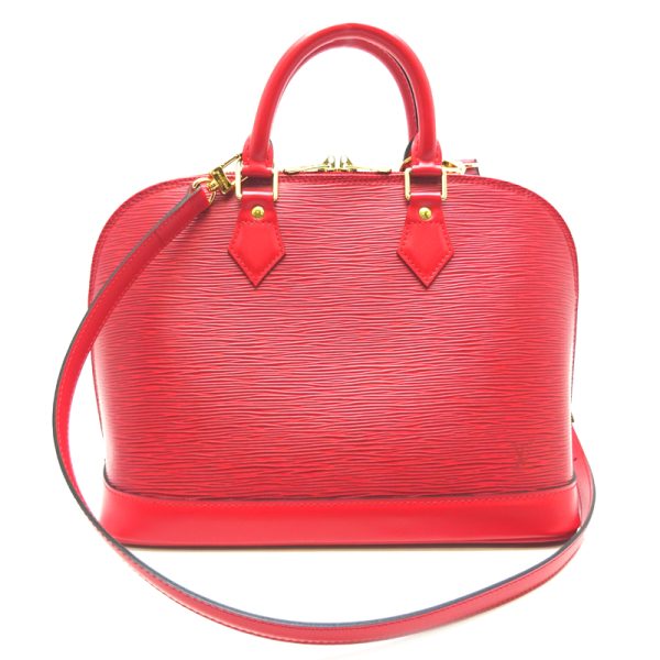 dh63457 1 Louis Vuitton Alma Epi Handbag Red