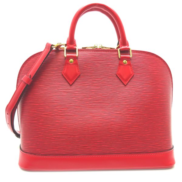 dh63457 2 Louis Vuitton Alma Epi Handbag Red