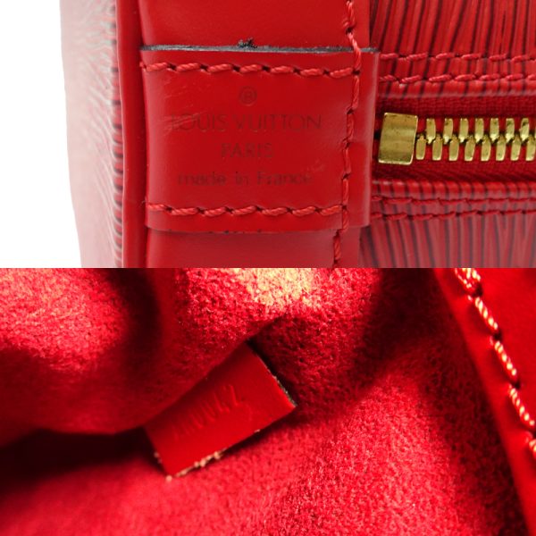 dh63457 7 Louis Vuitton Alma Epi Handbag Red