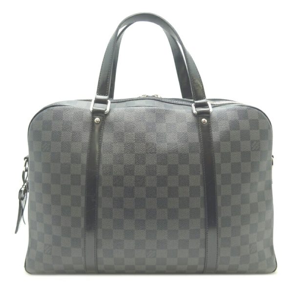 dh64186 1 Louis Vuitton Graphite Yawn Damier Graphite Bag Black