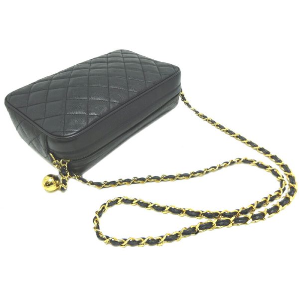 dh64241 4 Chanel Cocomark Matelasse Chain Caviar Skin Shoulder Bag Black