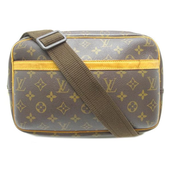 dh64374 1 Louis Vuitton Reporter PM Monogram Shoulder Bag Brown