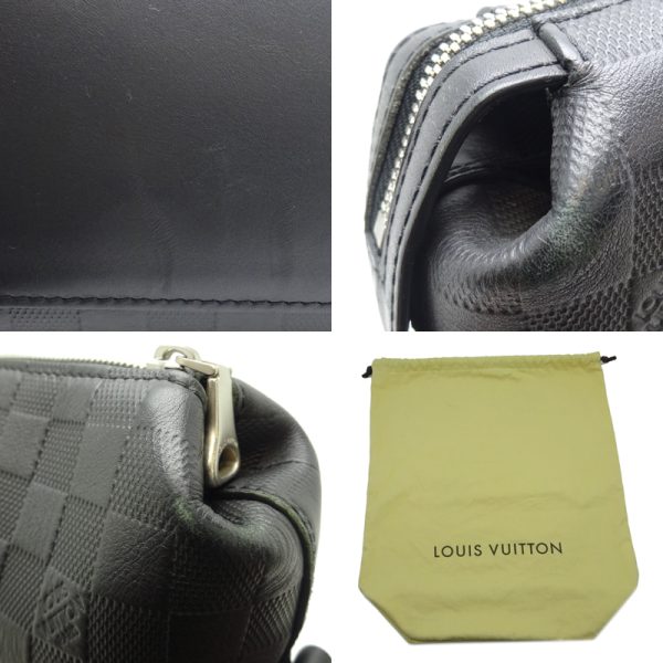 dh64697 9 Louis Vuitton Discovery MM Damier Infini Shoulder Bag Black