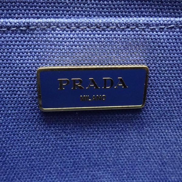 dh65114 7 Prada Handbag Canapa Blue