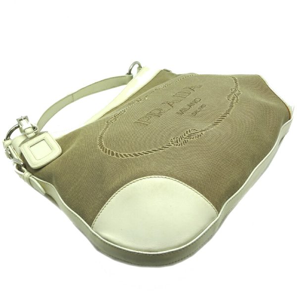 dh65203 3 Prada Handbag Shoulder Khaki