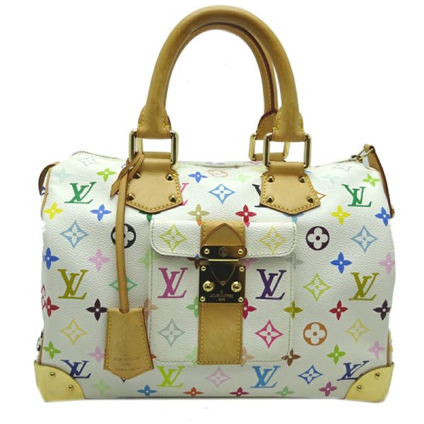 dh65236 1 Louis Vuitton Speedy 30 Monogram Multicolor Handbag Multicolor