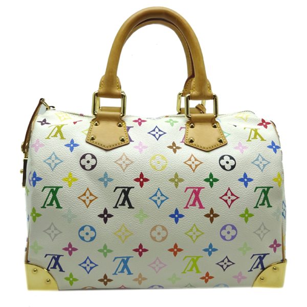 dh65236 2 Louis Vuitton Speedy 30 Monogram Multicolor Handbag Multicolor