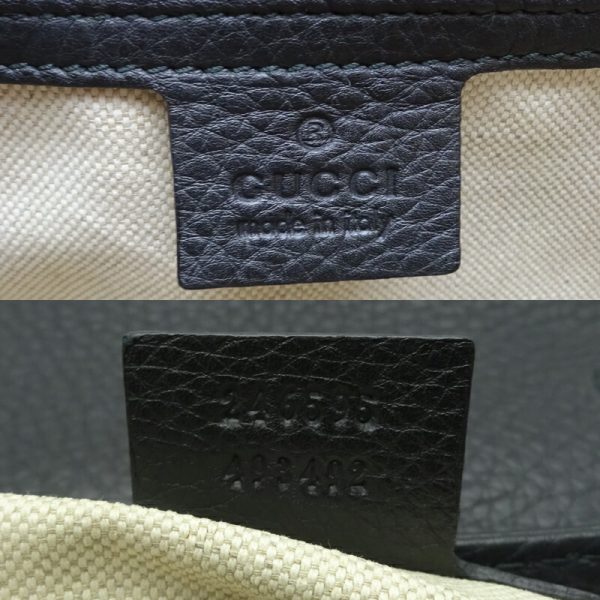 dh66772 7 Gucci Messenger GG Denim Shoulder Bag Black