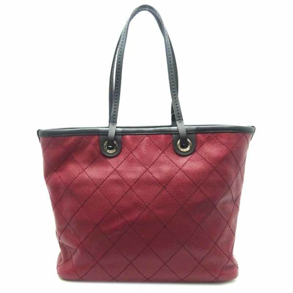 dh66831 2 Chanel On The Road Tote Caviar Skin Tote Bag Wine