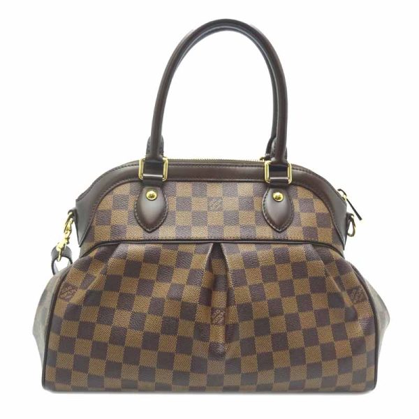 dh66963 2 Louis Vuitton Trevi PM Damier Ebene Handbag Brown