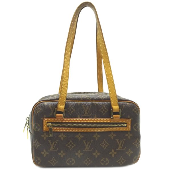 dh67002 1 Louis Vuitton Cite MM Monogram Shoulder Bag Brown