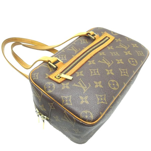 dh67002 3 Louis Vuitton Cite MM Monogram Shoulder Bag Brown