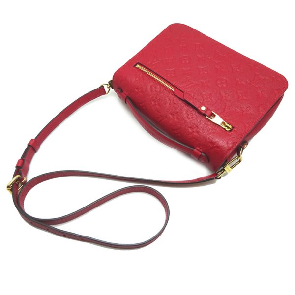 dh67265 4 Louis Vuitton Pochette Metis MM Empreinte Shoulder Bag Red