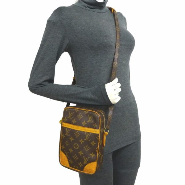 dh67266 8 Louis Vuitton Danube Monogram Shoulder Bag Brown