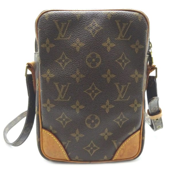 dh67339 2 Louis Vuitton Danube Monogram Shoulder Bag Brown