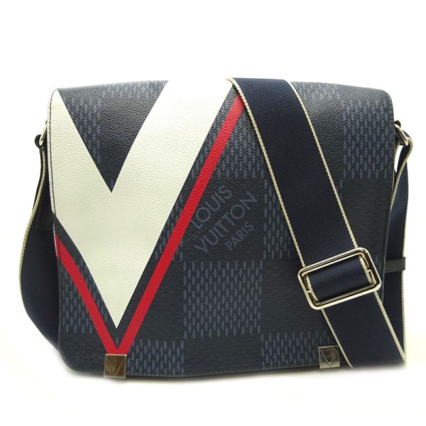 dh67633 1 Louis Vuitton District PM Damier Cobalt Shoulder Bag Blue