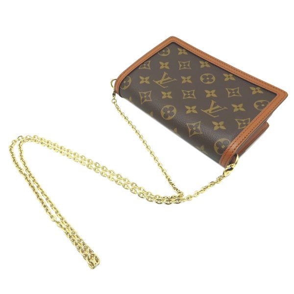 dh68029 4 Louis Vuitton Portefeuille Dauphine Reverse Shoulder Bag Brown