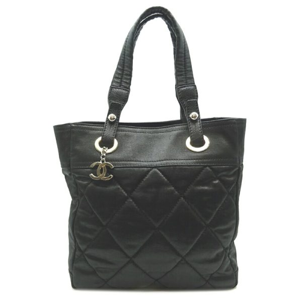 dh68073 1 Chanel Paris Biarritz Tote PM Handbag Black