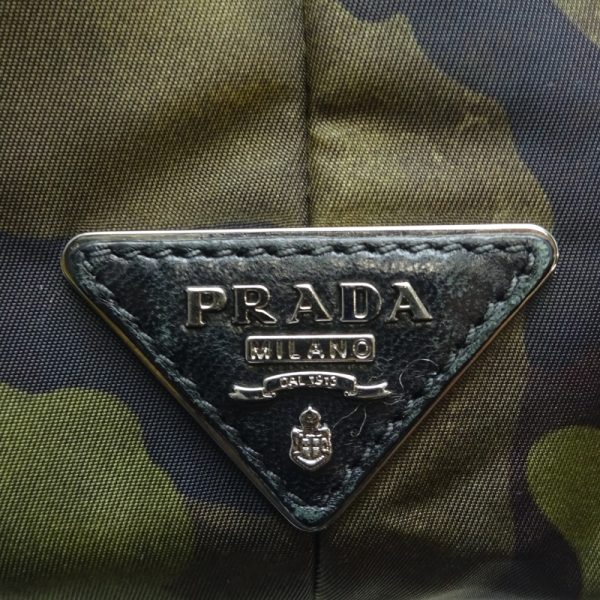 dh68127 7 Prada Nylon Shoulder Bag Reversible Camouflage Green